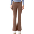 Solid Color Flare Leggings High Waisted Yoga Pants