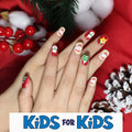 Mini Press On Nails For Kids 24 Pcs Christmas