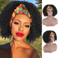 Hot Sexy Kinky Wig with Bright Color Headband
