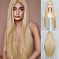 Ins Hot Long Straight  Wigs for Women Mini Lace Front Wig（32inch）