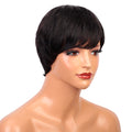 Exquisite Looks short Pixie Cut 100% Human Hair Wigs