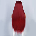 Long Straight red Mini Lace Wigs for Women