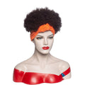 Hot Sexy Kinky Curly Wigs with Orange Headband