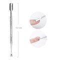 Lurayee Cuticle Pusher Nail Polish Remover Gel Nail Polish Peeler Scraper Stainless Steel Clean Manicure Tool for Fingernails