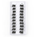 10 pairs 3D half false eyelashes naturally thick imitation sable hair half eyelashes