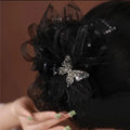 Honyy Vintage Rhinestone Butterfly Bridal Hair Pins