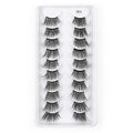 10 pairs 3D half false eyelashes naturally thick imitation sable hair half eyelashes