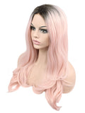 Blue Synthetic Lace Front Wig