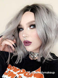 Silver Synthetic Lace Front Wig