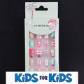 Mini Press On Nails For Kids 24 Pcs KPN1-14