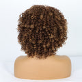 Synthetic Curly Short Mix Brown Wig for Women