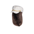 White Hat Big Waves And Straight Hair Cap Wigs