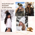 Honyy Ins Hot Hat Hair Extension Long Wavy Curly White Hat Wig