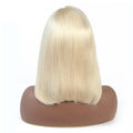 Straight Blonde Bob Lace Front Human Hair Wigs