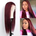 Malaysian Straight Auburn Lace Front Human Hair Wigs