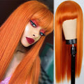 Halloween Pink and Black Long Straight Wig